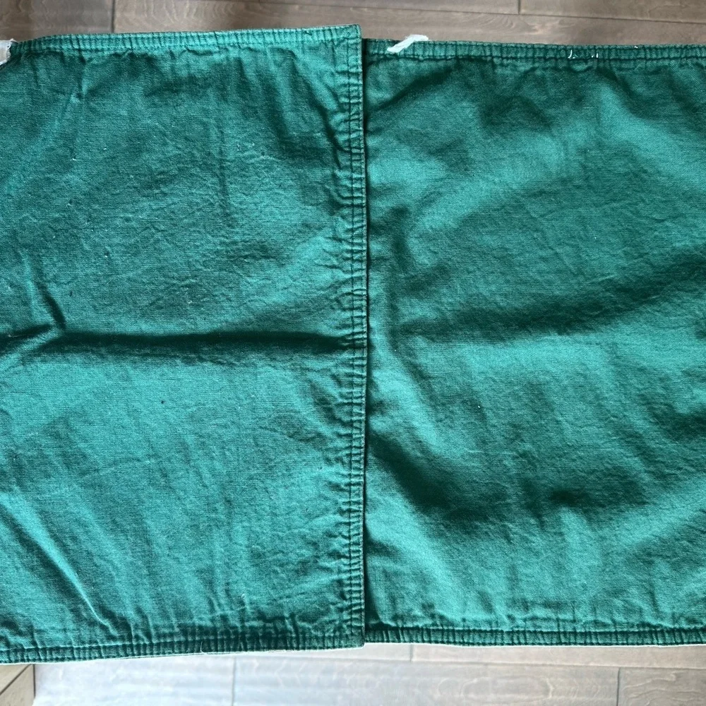 Set of Two John Deere Green and Red Tractor Placemats